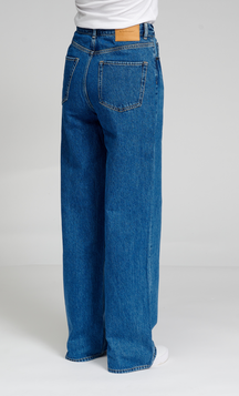 The Original Performance Jeans leathan - denim meánach gorm