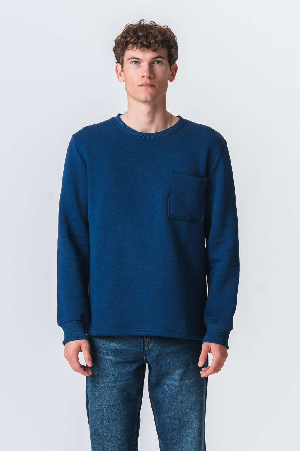 Pocket Sweatshirt Regular Fit - Navy
