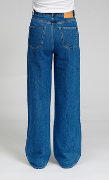 The Original Performance Jeans leathan - denim meánach gorm