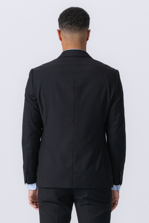 Premium Single-breasted Blazer - Black