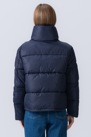 Short Puffer Jacket - Navy