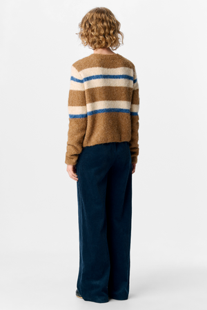 Galia pletený sveter - tanín melange