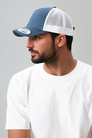 Retro Trucker Colored Front - navy