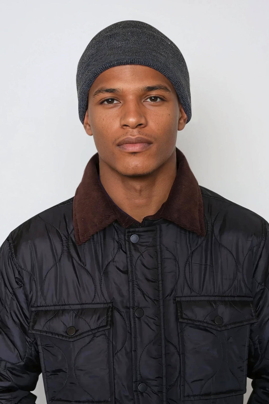 Classic beanie - Dark Mottled Gray