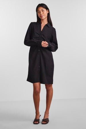 Anne Langærmet Kjole - Sort