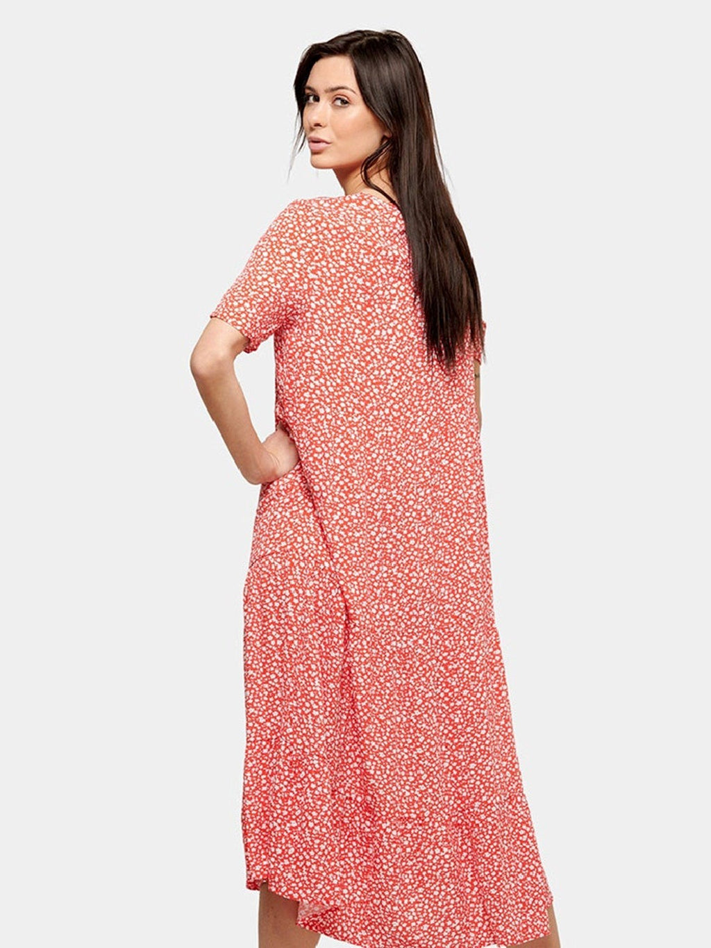 Anna Midi haljina - crvena