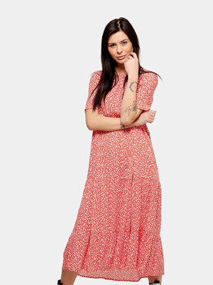 Anna Midi haljina - crvena