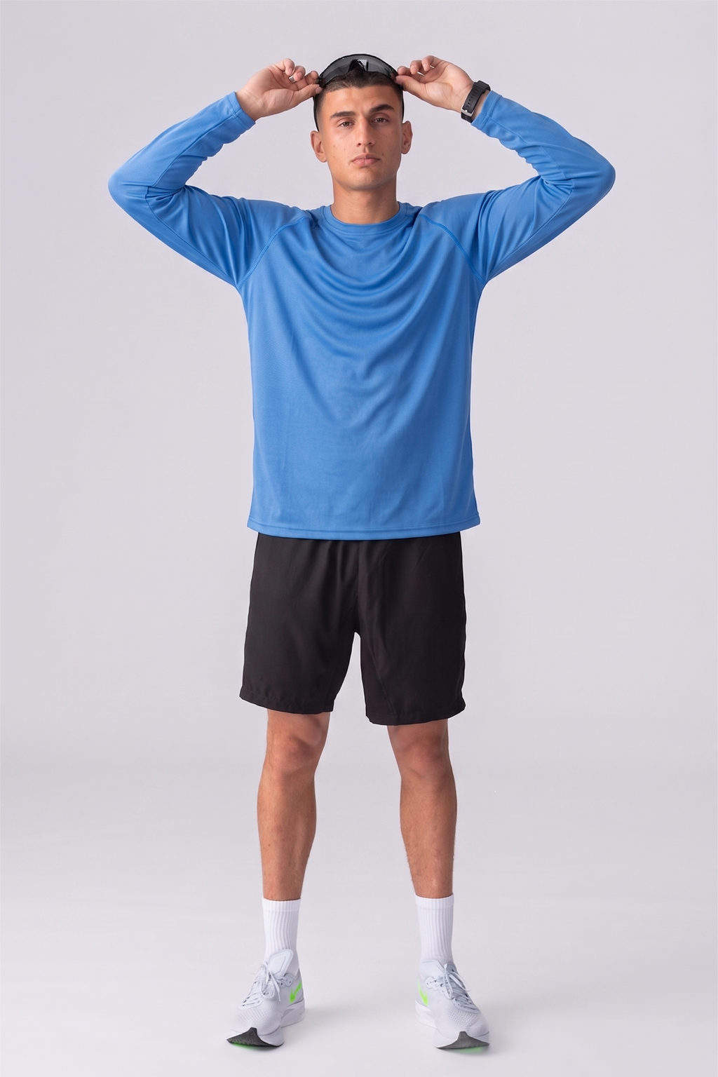 Long-sleeved Training T-shirt - Blue