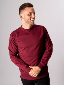 Basic Crewneck - Burgundy Red