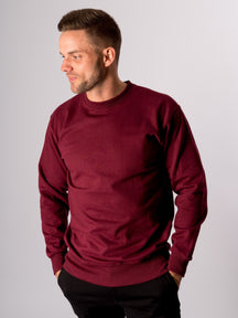 Basic Crewneck - Burgundy Red