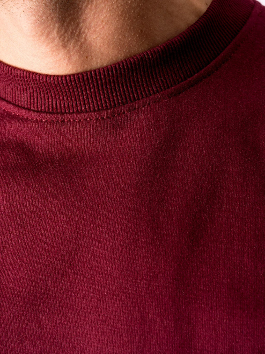 Basic Crewneck - Burgundy Red