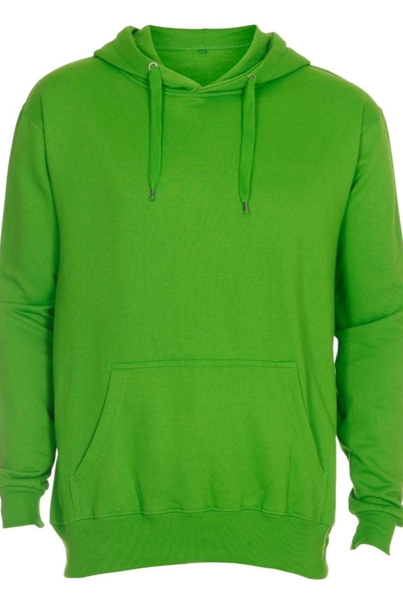 Vibrant Comfort Awaits: TeeShoppen Lime Green Hoodie for Stylish Men