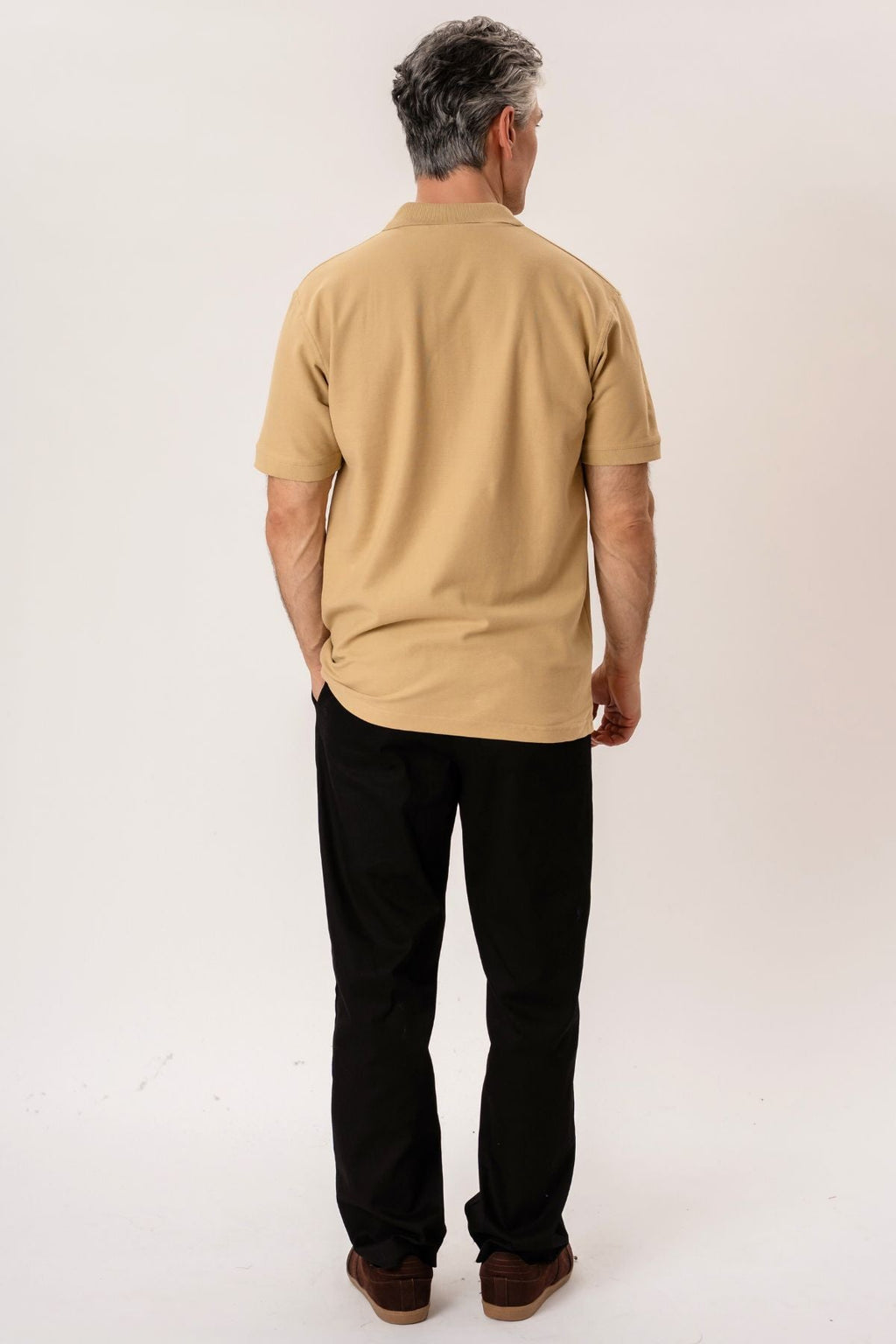 Basic Léine Polo - Khaki