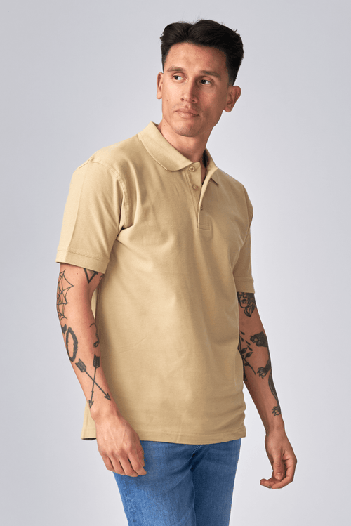 Basic Polo tričko - Khaki