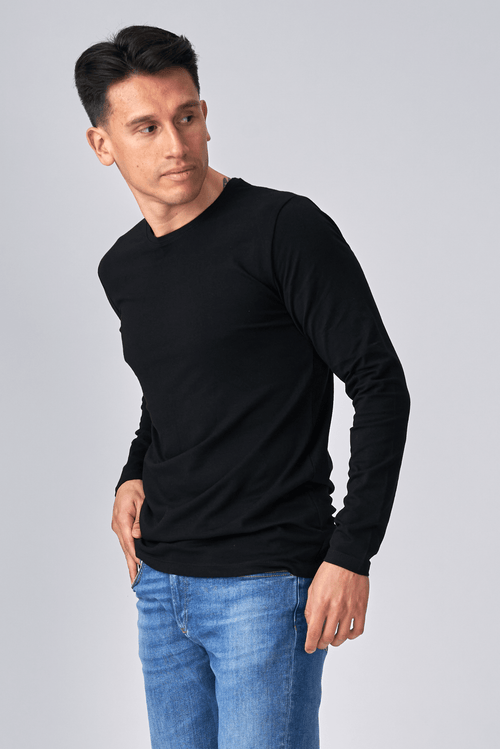 Long-sleeved Muscle T-shirt - Black