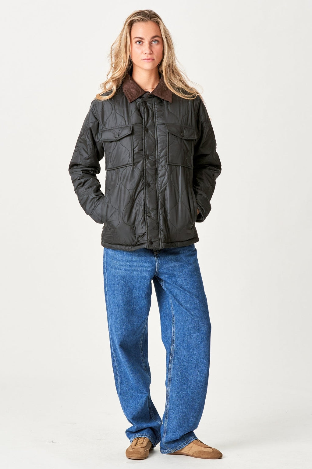 Ella Quiltet Jacket - Black