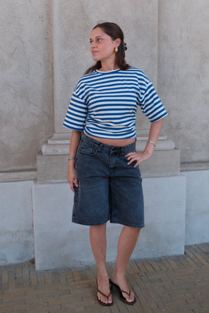 Denim Jorts - Black Denim