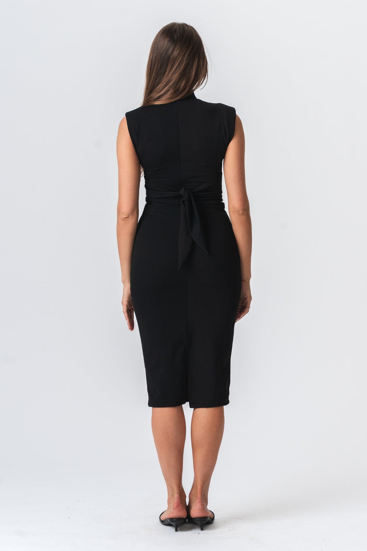 Isabella Black Dress | Elegant Women's Polyester | TeeShoppen Isabella Black Dress | Elegant Women's Polyester | TeeShoppen