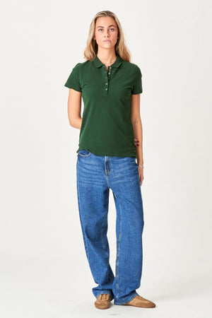 Léine polo - glas dorcha