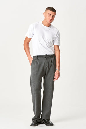 Vhodný Pants Voľné - drevené uhlie šedé