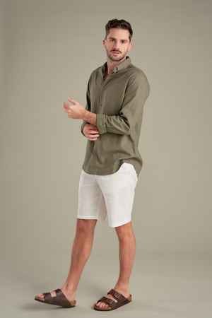 Linen Shorts - White