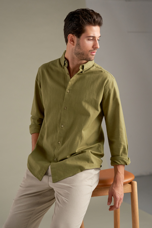 Linen Shirt - Green