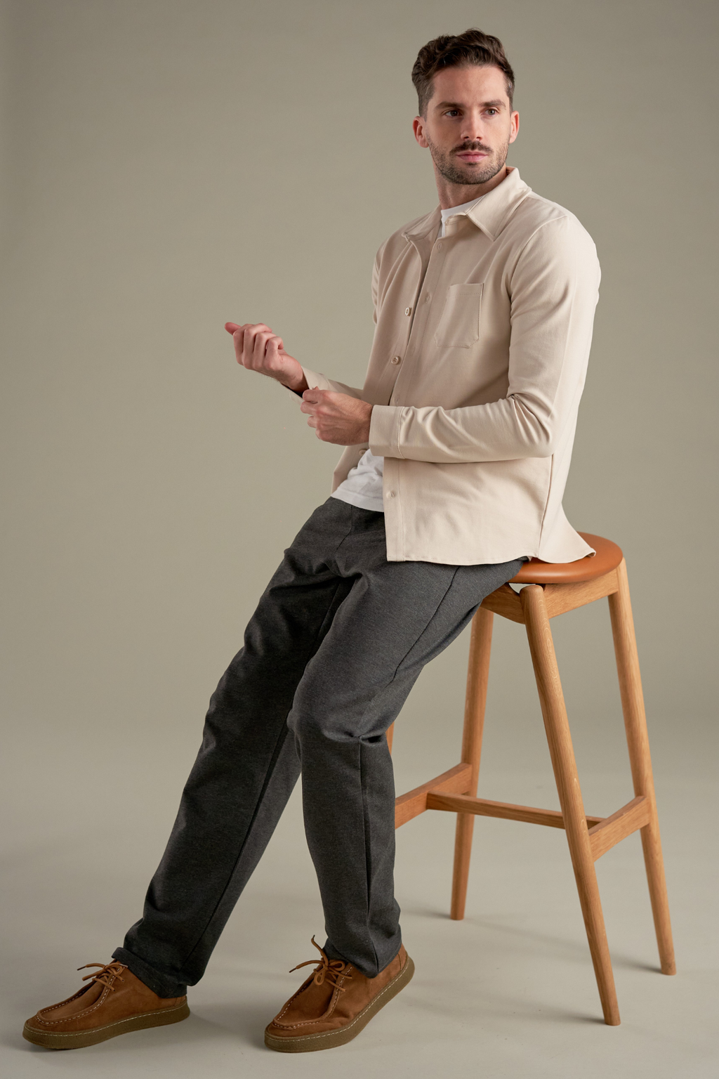 Performance Vrchná košeľa - béžová