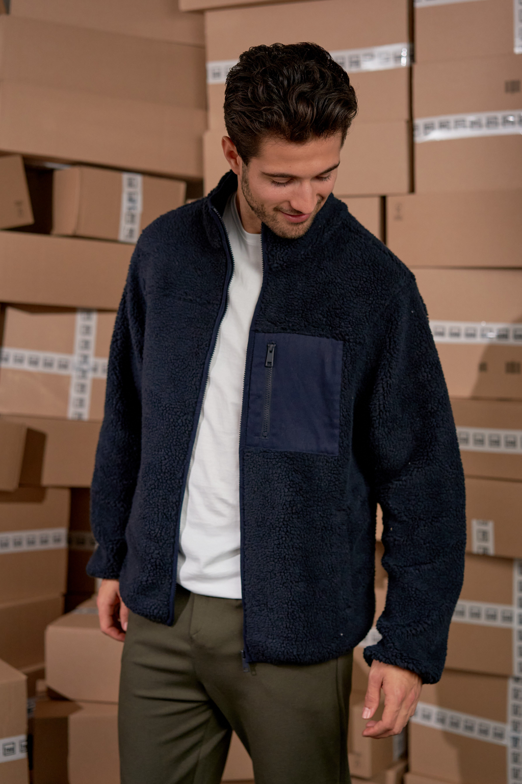 Fleece Jacket - Navy