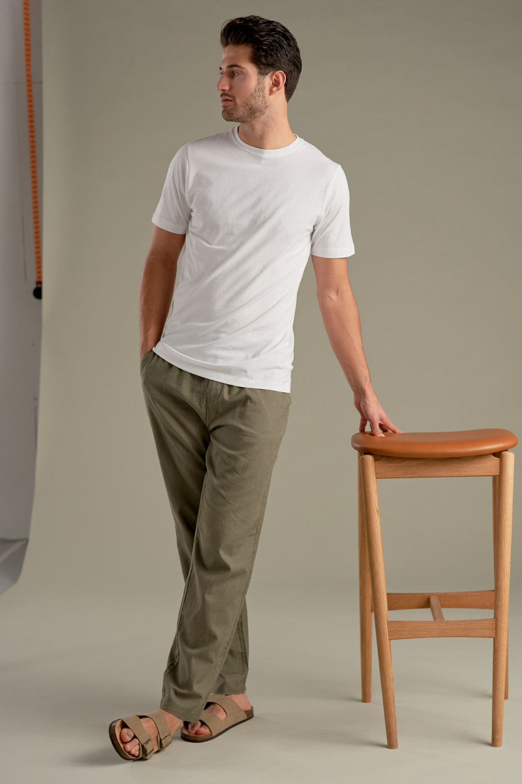 Linen Pants - Army