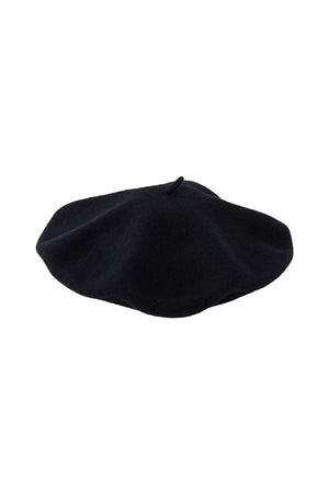 Fransk Wool Beret - Black