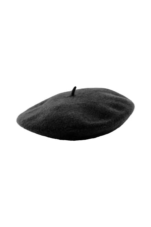 Fransk Wool Beret - Black