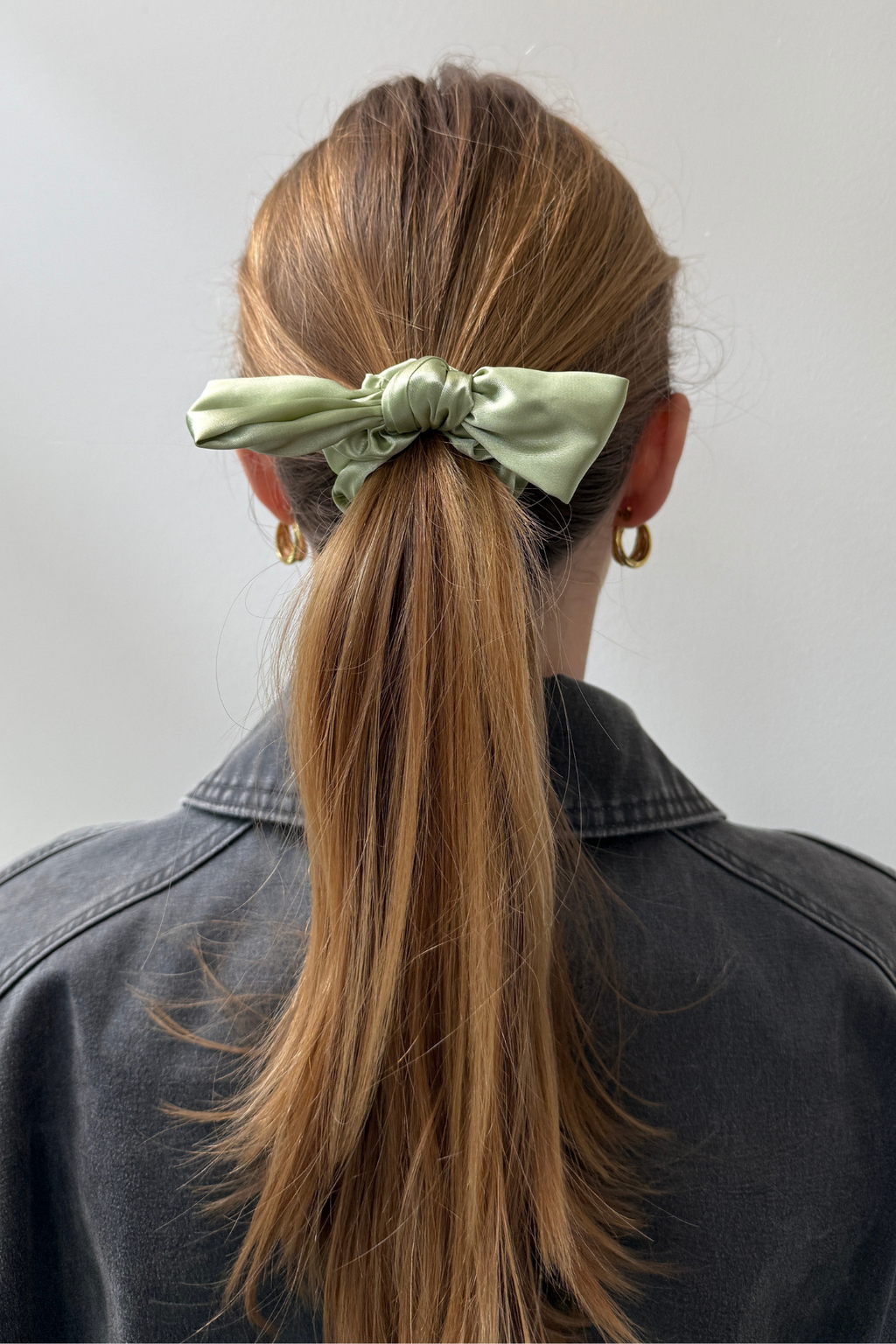 Bow Scrunchie - Green