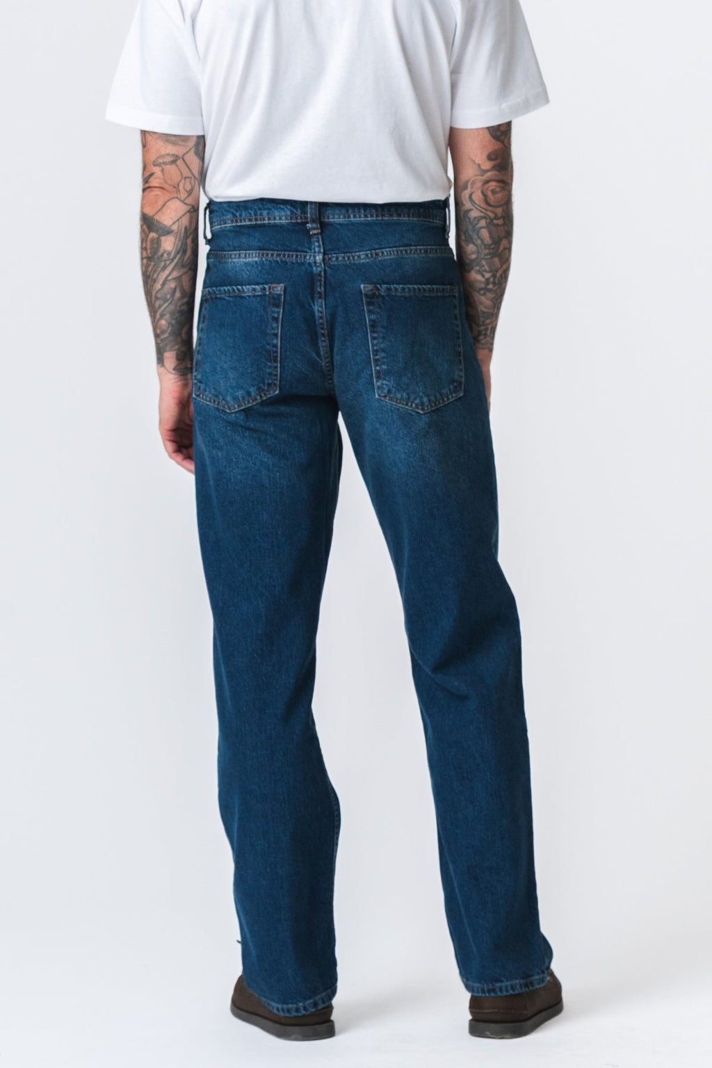 Noah Loose Fit Jeans - Dark Blue Denim