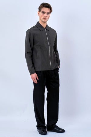 Kratka jakna s patentnim zatvaračem - siva