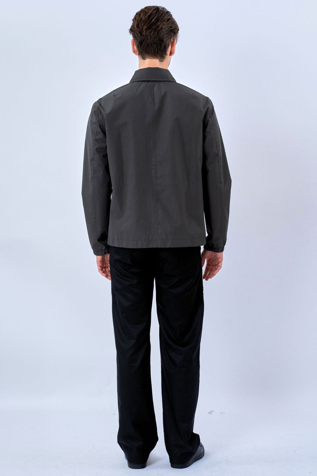 Kratka jakna s patentnim zatvaračem - siva