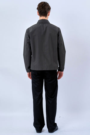 Kratka jakna s patentnim zatvaračem - siva