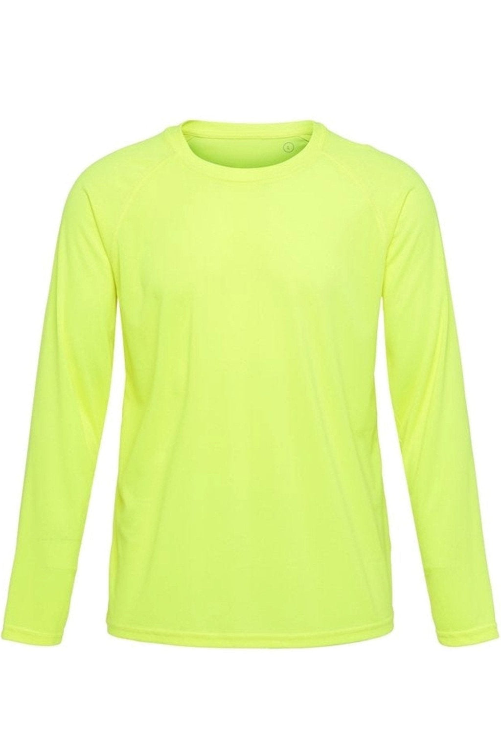 T-Léine Oiliúna Sleeved Fada-Neon Buí