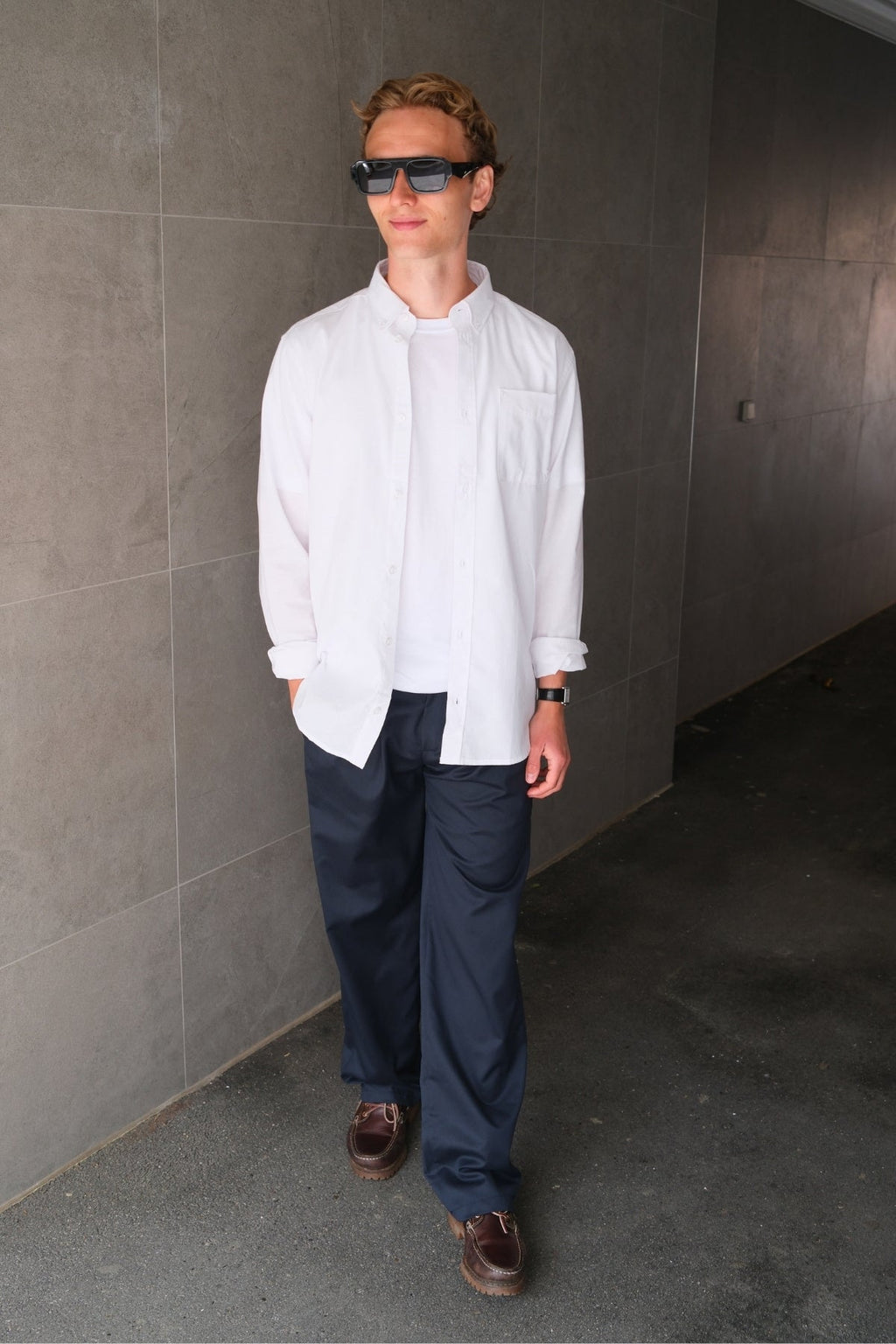 Performance Pants Wide Fit - mornarica