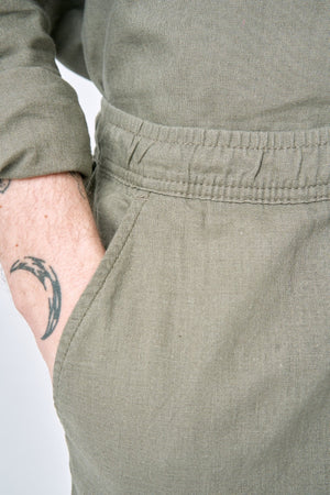 Linen Pants - Army