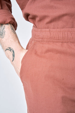 Posteljine hlače - terakota