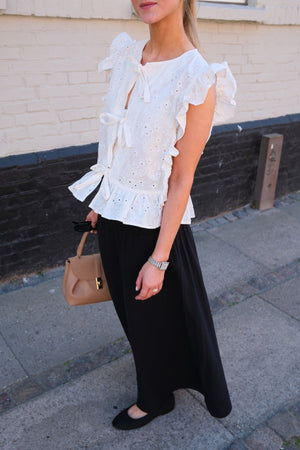 Linn Smock Ancle sukňa - čierna