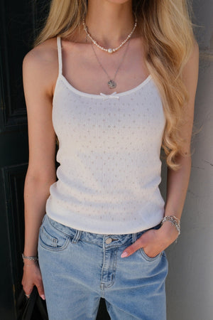 Isa Singlet Top - Snow White