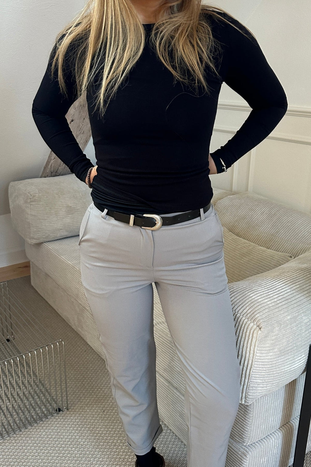 Hlače Josephine - sive