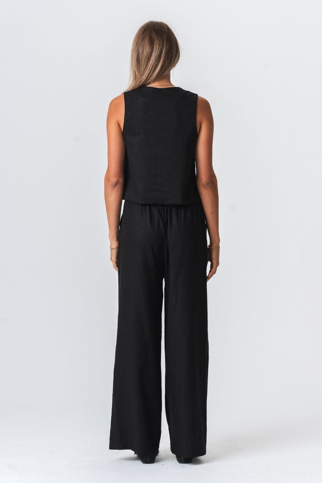 Linen Pants - Black