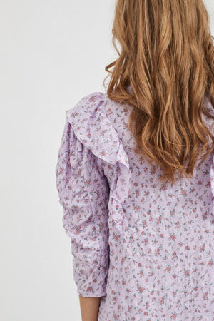 Usamljena haljina dugih rukava - ružičasta