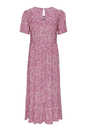 Malle Midi Dress - Flowered Pink