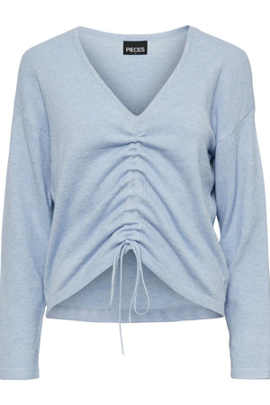 Nandi V -izrez pletenica - Kentucky Blue