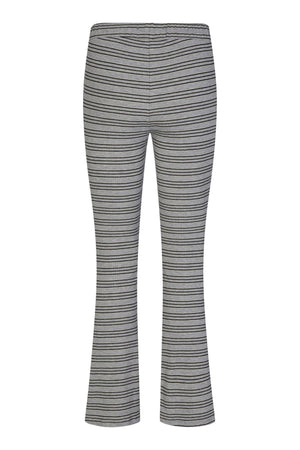 Natalia Flair Pants - Gray Gold Lurex