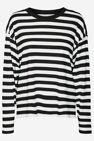 Nelli sveter s dlhým rukávom - čierna