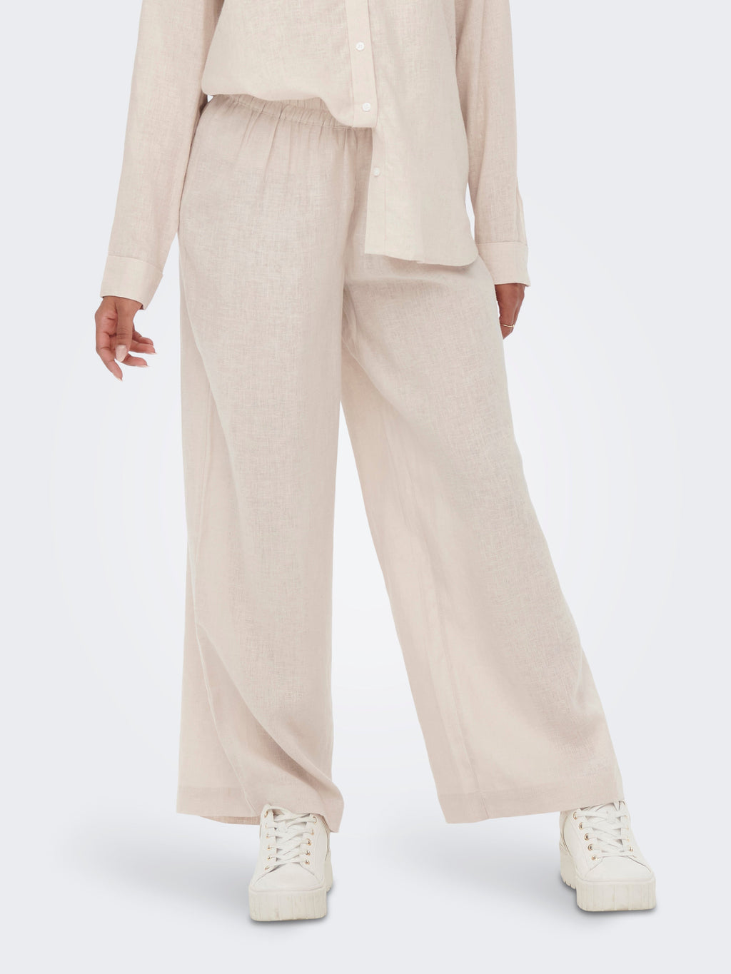 Tokyo Linen Pants - Moonbeam